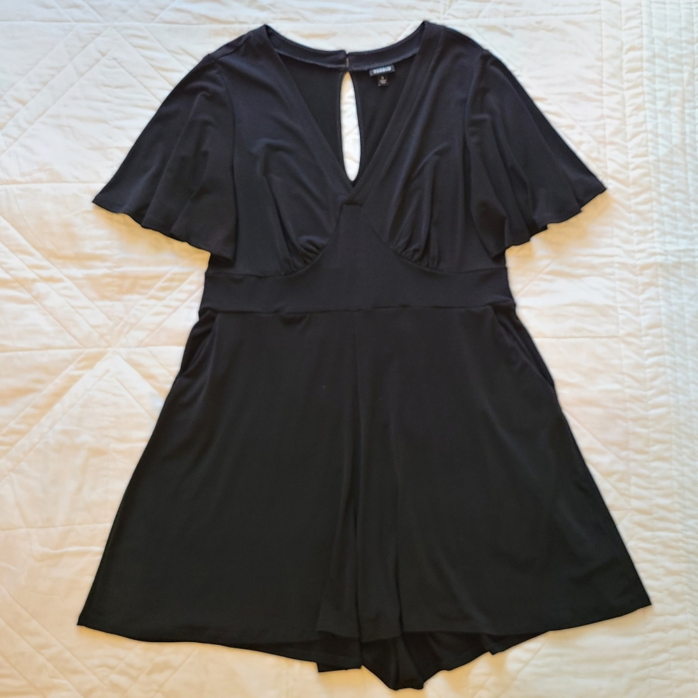 TORRID Black Romper Size 1
